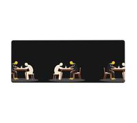 YYHWHJDE Silence Prints Extra Large Mouse pad Mousepad 12x31.5in for Office Gaming Learning