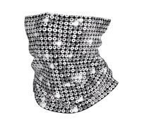 YYHWHJDE Silver Sequin Sparkle Pattern Prints Multifunctional Sport Headband: The Great Adventure Throw for Hiking, Biking & More!