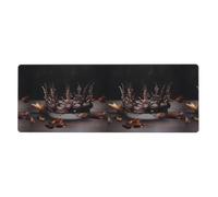 YYHWHJDE Simple Dead Leaf Crown Picture Extra Large Mouse Pad, Computer Office Anti Slip Gaming Keyboard Thickened Version 12x31.5in