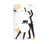 YYHWHJDE Skeleton in Fancy Dress Under Fireworks Prints Double Socket Wall Panel Decorative for Residential and Commercial Areas 4.5x2.76in