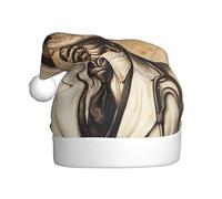 YYHWHJDE Skull Experiment Doctor Prints Christmas Hat for Adult quality festive accessory crafted soft, lightweight