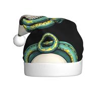 YYHWHJDE Skull with snakes entwined Prints Christmas Hat for Adult quality festive accessory crafted soft, lightweight