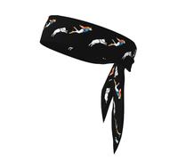 YYHWHJDE Skydiving animals Prints Sports headscarf, sweat absorbing and breathable, motion headband, double-sided kerchief
