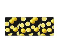 YYHWHJDE Slice Lemon Prints Extra Large Mouse Pad Strong Adhesion, Durable, Precise Locking Edge 12x31.5in