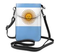 YYHWHJDE Small Cell Phone Purse 7.6x4.9in Argentine Flag Pattern Leather Crossbody Flap Phone Case For Women, Perfect For Walking, Camping
