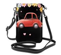 YYHWHJDE Small Cell Phone Purse 7.6x4.9in Beautiful Float Picture Leather Crossbody Flap Phone Case For Women, Perfect For Walking, Camping Black