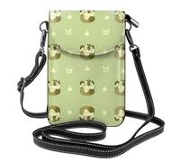 YYHWHJDE Small Cell Phone Purse 7.6x4.9in Butterscotch Cupcake Pattern Leather Crossbody Flap Phone Case For Women, Perfect For Walking, Camping