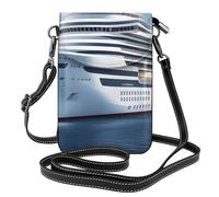 YYHWHJDE Small Cell Phone Purse 7.6x4.9in Cool Cruise Ship Pattern Leather Crossbody Flap Phone Case For Women, Perfect For Walking, Camping