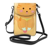 YYHWHJDE Small Cell Phone Purse 7.6x4.9in Cute Cartoon Kitten Pattern Leather Crossbody Flap Phone Case For Women, Perfect For Walking, Camping