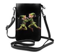 YYHWHJDE Small Cell Phone Purse 7.6x4.9in Elf Hugging Each Other Picture Leather Crossbody Flap Phone Case For Women, Perfect For Walking, Camping
