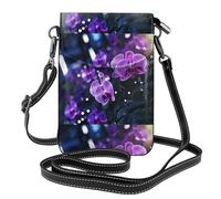 YYHWHJDE Small Cell Phone Purse 7.6x4.9in Lonely Flower Picture Leather Crossbody Flap Phone Case For Women, Perfect For Walking, Camping