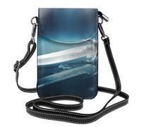YYHWHJDE Small Cell Phone Purse 7.6x4.9in Odd Art Weapons Picture Leather Crossbody Flap Phone Case For Women, Perfect For Walking, Camping