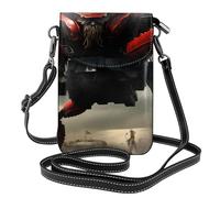 YYHWHJDE Small Cell Phone Purse 7.6x4.9in Red Mechanical Crab Pattern Leather Crossbody Flap Phone Case For Women, Perfect For Walking, Camping