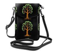 YYHWHJDE Small Cell Phone Purse 7.6x4.9in Spring Comes To A Dead Tree Pattern Leather Crossbody Flap Phone Case For Women, Perfect For Walking, Camping