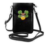 YYHWHJDE Small Cell Phone Purse 7.6x4.9in Squirrel In The Pineapple Pattern Leather Crossbody Flap Phone Case For Women, Perfect For Walking, Camping