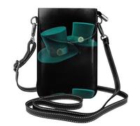 YYHWHJDE Small Cell Phone Purse 7.6x4.9in St. Patrick'S Day Hat Pattern Leather Crossbody Flap Phone Case For Women, Perfect For Walking, Camping
