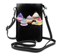 YYHWHJDE Small Cell Phone Purse 7.6x4.9in Star Candy Cake Pattern Leather Crossbody Flap Phone Case For Women, Perfect For Walking, Camping