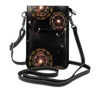 YYHWHJDE Small Cell Phone Purse 7.6x4.9in Starry Dandelion Pattern Leather Crossbody Flap Phone Case For Women, Perfect For Walking, Camping