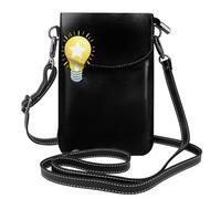 YYHWHJDE Small Cell Phone Purse 7.6x4.9in Stars In The Light Bulb Pattern Leather Crossbody Flap Phone Case For Women, Perfect For Walking, Camping
