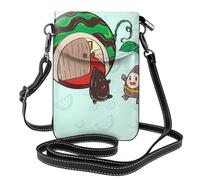 YYHWHJDE Small Cell Phone Purse 7.6x4.9in Sunflower Seeds Watermelon Seeds Pattern Leather Crossbody Flap Phone Case For Women, Perfect For Walking, Camping