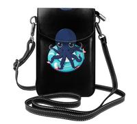YYHWHJDE Small Cell Phone Purse 7.6x4.9in Swimming Ring Octopus Pattern Leather Crossbody Flap Phone Case For Women, Perfect For Walking, Camping