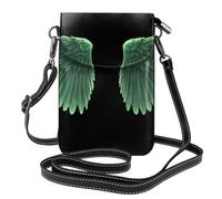 YYHWHJDE Small Cell Phone Purse 7.6x4.9in The Wings Of Peace Picture Leather Crossbody Flap Phone Case For Women, Perfect For Walking, Camping