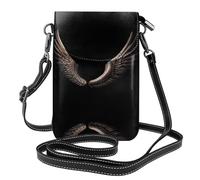 YYHWHJDE Small Cell Phone Purse 7.6x4.9in The Wreckage Of The Eagle Pattern Leather Crossbody Flap Phone Case For Women, Perfect For Walking, Camping