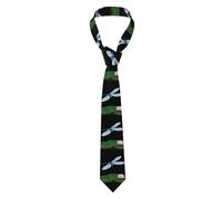 YYHWHJDE Small dragonfly on lotus Pattern Men's Necktie for Business, Daily Wear, Work, Birthdays, Weddings, Parties, Banquets Easy Care 57X3.1 In