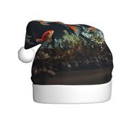 YYHWHJDE Small fish in the fish tank Prints Christmas Hat for Adult quality festive accessory crafted soft, lightweight