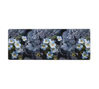 YYHWHJDE Small Flowers In The Cracks Of Rocks Prints Extra Large Mouse Pad Strong Adhesion, Durable, Precise Locking Edge 12x31.5in