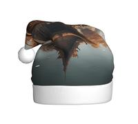 YYHWHJDE Small pavilion on the lake Prints Christmas Hat for Adult quality festive accessory crafted soft, lightweight