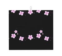 YYHWHJDE Small Purple Flowers in Spring Printed Kitchen Absorbent pad, Super Absorbent Microfiber, Oversized Anti Slip
