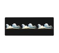 YYHWHJDE Small Train Under The Blue Sky Picture Extra Large Mouse Pad, Computer Office Anti Slip Gaming Keyboard Thickened Version 12x31.5in