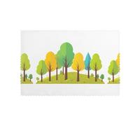 YYHWHJDE Small Trees On The Hillside Prints Placemats Set of 6 12x18in - Engineered for Durability & Heat Resistance with Quality Polyester