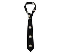 YYHWHJDE Small yacht big hedgehog Pattern Men's Necktie for Business, Daily Wear, Work, Birthdays, Weddings, Parties, Banquets Easy Care 57X3.1 In