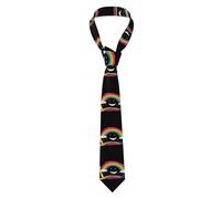 YYHWHJDE Smiley face pencil Pattern Men's Necktie for Business, Daily Wear, Work, Birthdays, Weddings, Parties, Banquets Easy Care 57X3.1 In