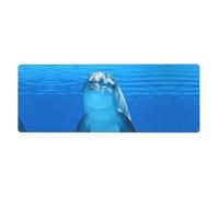 YYHWHJDE Smiling dolphin Mouse Pad 12x31.5in Extended Gaming Surface