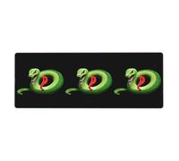 YYHWHJDE Snake And Letters Picture Extra Large Mouse Pad, Computer Office Anti Slip Gaming Keyboard Thickened Version 12x31.5in