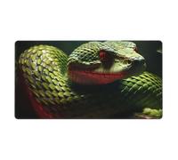 YYHWHJDE Snake picture Large office gaming mouse pad 16 x 29.5 in : Strong adhesion and durability Thickened and anti-slip