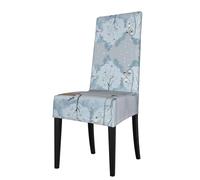 YYHWHJDE Snow Falling In The Park Prints Dining Chair Throw Covers - Stretchy & Wrinkle-Resistant Seat Layers for Most Standard Chairs - Quick Refresh & Protect Your Furniture