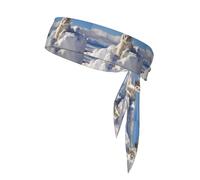 YYHWHJDE Snowy Mountain White Tiger Pattern Sports Double-Sided Headscarf Quick Drying, Moisture Wicking for Women, Girls, and Men