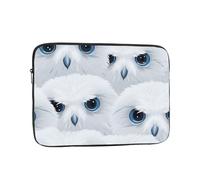 YYHWHJDE Snowy owl Eyes Prints Protective Shockproof Portable Laptop Sleeve Case 12 inch for Men and Women Business Travel, and Office Daily Use