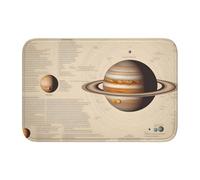 YYHWHJDE Solar System Jupiter Picture Anti Slip and Thickened Floor mat Suitable for bathrooms, bedrooms, Washable Carpet Floor mats 16X24 in