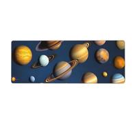 YYHWHJDE Solar System Planets Picture Extra Large Mouse Pad, Computer Office Anti Slip Gaming Keyboard Thickened Version 12x31.5in