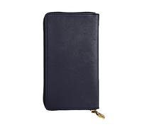 YYHWHJDE Solid Color Black Picture Quality Leather Long Clutch Wallet Designed for Fashion Girls and Women Stylish 7.48 x 4.13 in