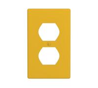 YYHWHJDE Solid Color Gold Pattern Double Socket Wall Panel Decorative for Residential and Commercial Areas 4.5x2.76in