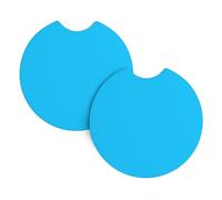 YYHWHJDE Solid color light blue Prints Car Cup Coasters 2-Pack - The Ideal Housewarming Gift for Car Owners - High-Grade Neoprene Throw, Effortless Style & Protection