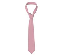 YYHWHJDE Solid color pink Pattern Men's Necktie for Business, Daily Wear, Work, Birthdays, Weddings, Parties, Banquets Easy Care 57X3.1 In