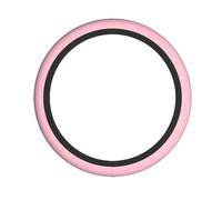 YYHWHJDE Solid color pink Prints Steering Wheel Cover - Quality Neoprene Auto Accessories for Comfortable Grip, Durable Protection, & Stylish Interior Enhancement