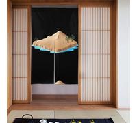 YYHWHJDE Source of water in the desert Pattern Curtain two Pieces Spliced 34x56in Fabric curtains, room dividers Fabric, Smooth & Not Easily Wrinkled